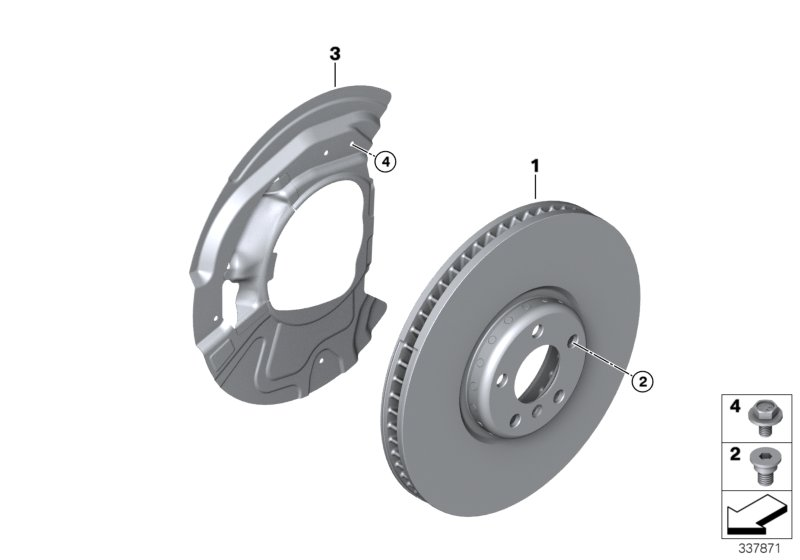 BMW 34 11 6 756 901 - Lamiera paraspruzzi, Disco freno www.autoricambit.com