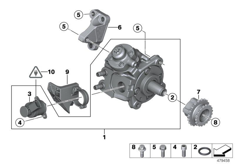 Mini 13 51 8 574 787 - Valvola regolazione,Quantità carburante (Sist. Common Rai) www.autoricambit.com