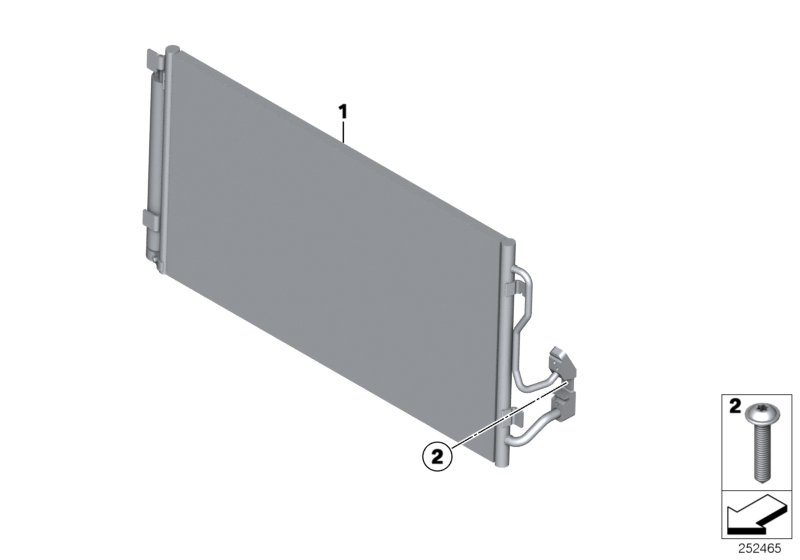 BMW 64 50 6 804 722 - Condensatore, Climatizzatore www.autoricambit.com