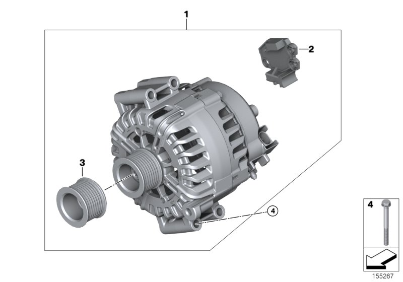 BMW 12 31 7 525 376 - Alternatore www.autoricambit.com