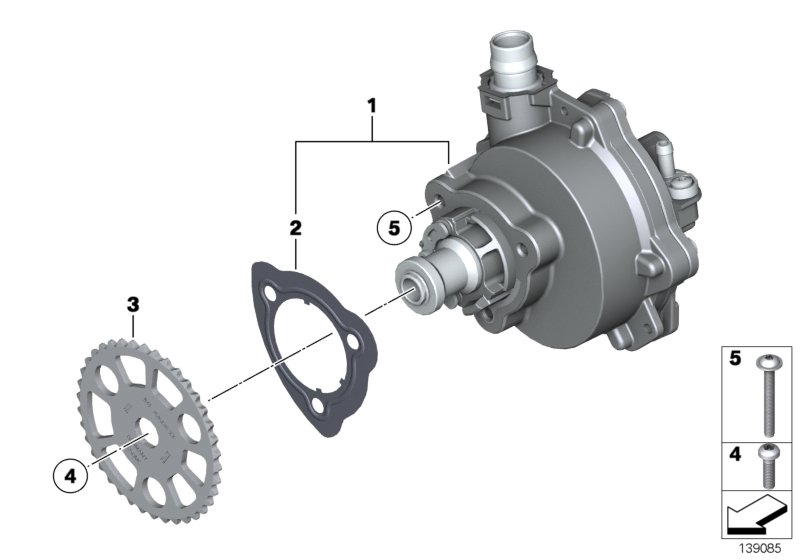 BMW 11 41 7 516 128 - Kit catene, Azionamento pompa olio www.autoricambit.com