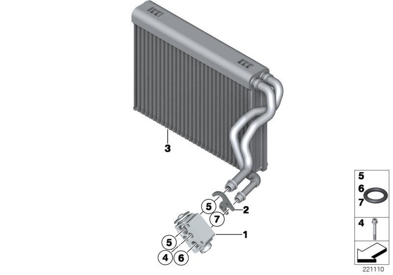 BMW 64 11 9 256 346 - Evaporatore, Climatizzatore www.autoricambit.com