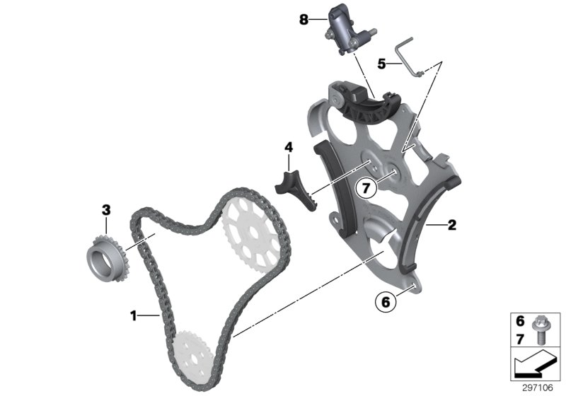 BMW 11 41 7 618 943 - Kit catene, Azionamento pompa olio www.autoricambit.com