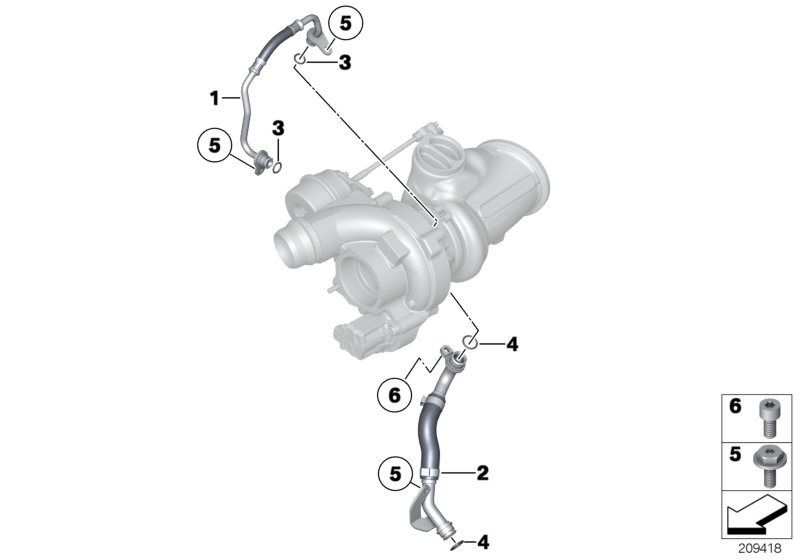 BMW 11427585402 - Tubo olio, Compressore www.autoricambit.com