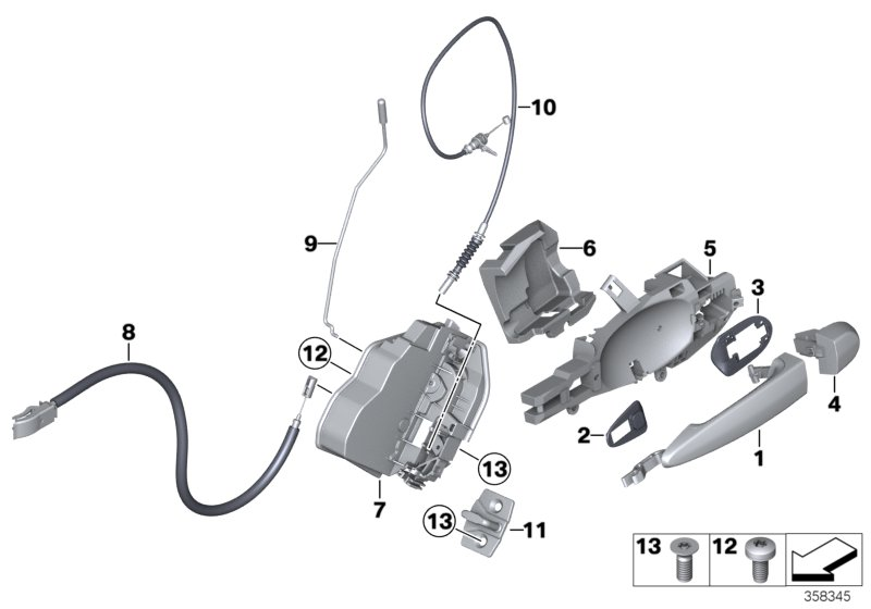 BMW 51227276673 - Serratura sport. www.autoricambit.com