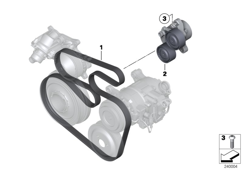 BMW 11 28 7 823 199 - Galoppino/Guidacinghia, Cinghia Poly-V www.autoricambit.com