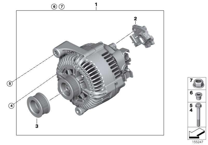 BMW 12 31 7 801 173 - Alternatore www.autoricambit.com