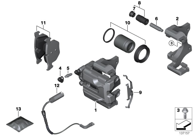 BMW 34212284296 - Kit pastiglie freno, Freno a disco www.autoricambit.com