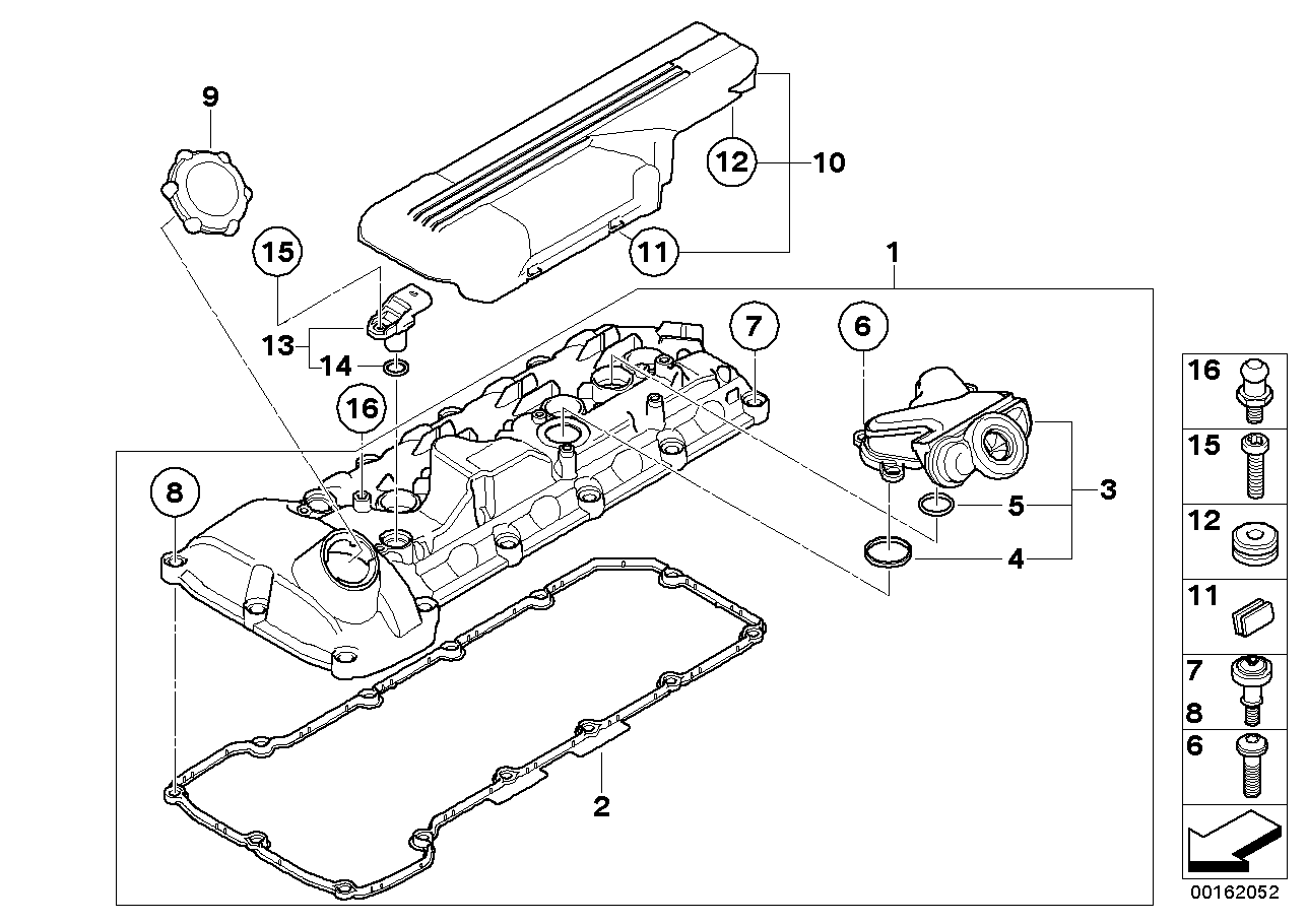 BMW 13 62 7 837 904 - Generatore di impulsi, Albero a gomiti www.autoricambit.com