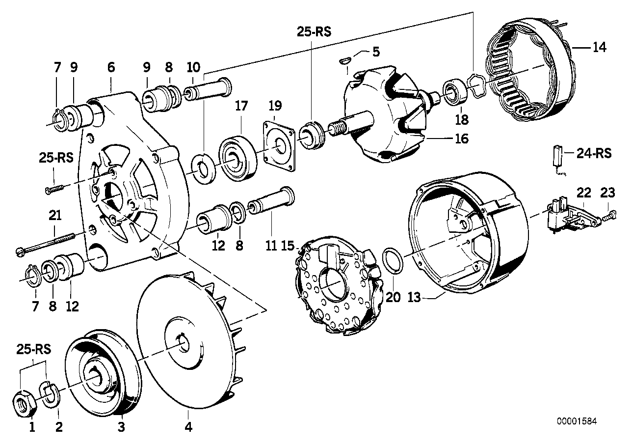 BMW 12 31 1 268 409 - Raddrizzatore, Alternatore www.autoricambit.com