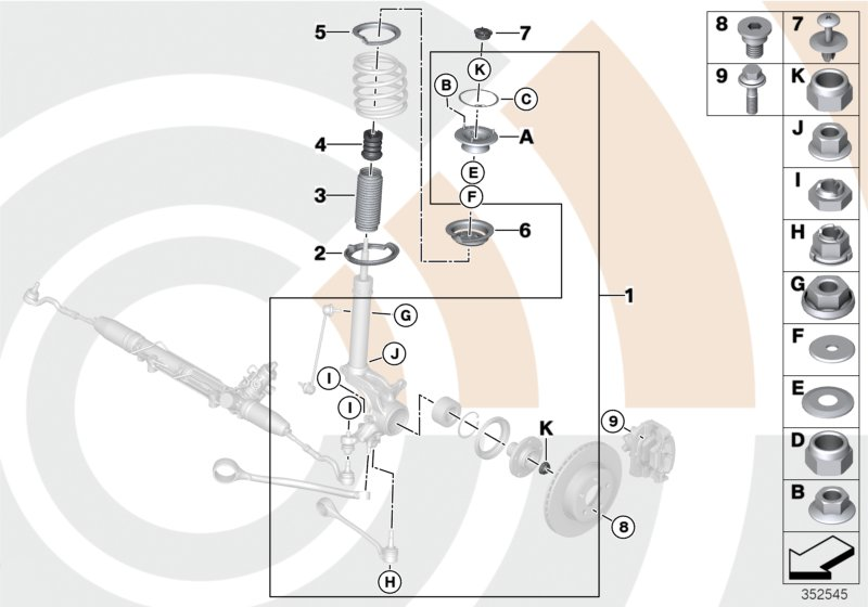 BMW 31303413342 - Kit parapolvere, Ammortizzatore www.autoricambit.com