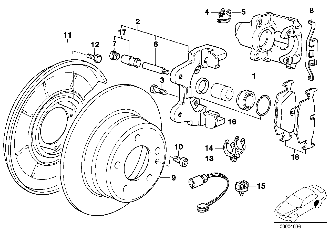 BMW 34211162436 - Kit pastiglie freno, Freno a disco www.autoricambit.com