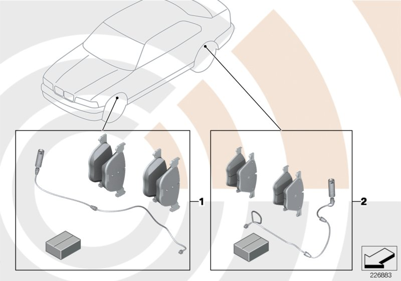 BMW 34212157622 - Kit pastiglie freno, Freno a disco www.autoricambit.com