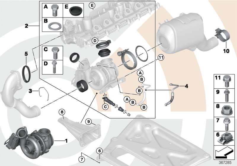 BMW 11657796316 - Turbocompressore, Sovralimentazione www.autoricambit.com