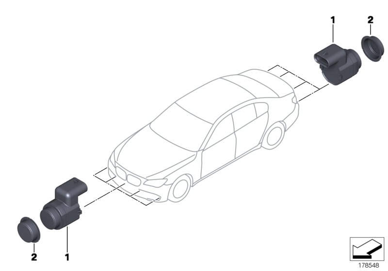 BMW 66 21 6 988 965 - Sensore, Assistenza parcheggio www.autoricambit.com