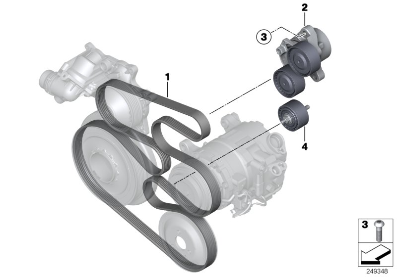 BMW 11288511737 - Galoppino/Guidacinghia, Cinghia Poly-V www.autoricambit.com