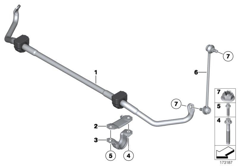 BMW 31356795050 - Bronzina cuscinetto, Barra stabilizzatrice www.autoricambit.com