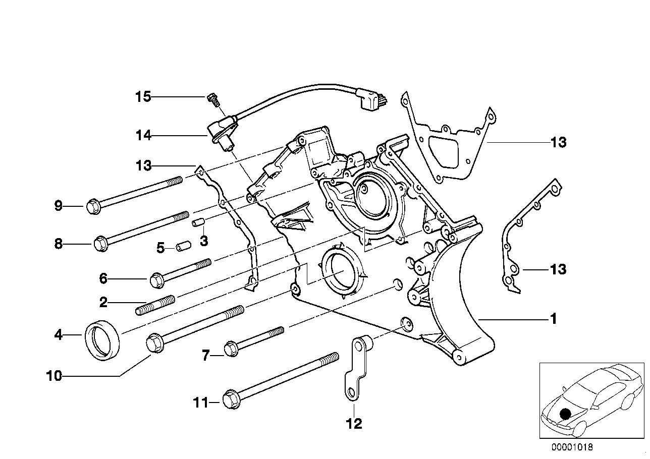 BMW 11 14 1 275 466 - Paraolio, Albero a gomiti www.autoricambit.com