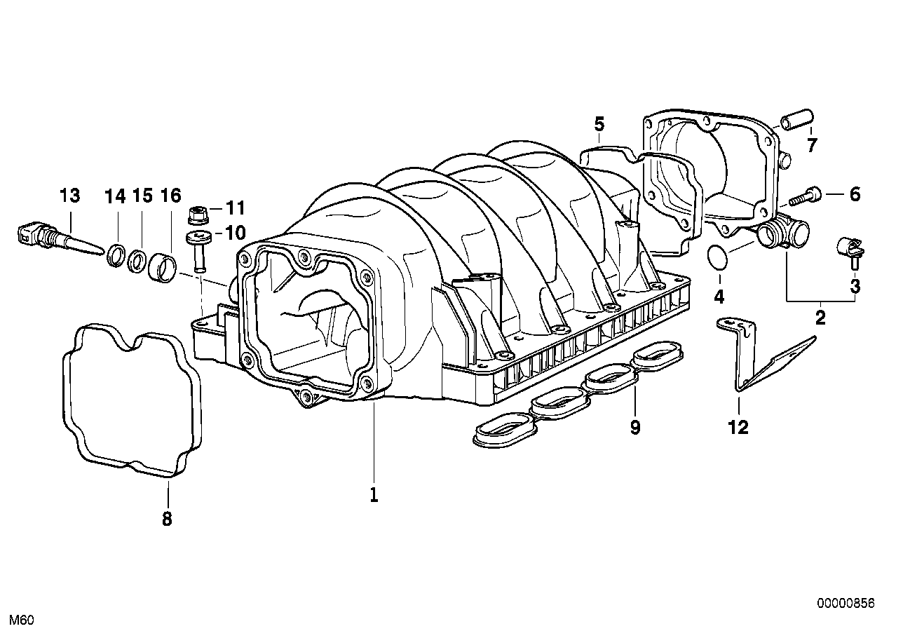 BMW 13 62 1 725 324 - Sensore, Temperatura aria aspirata www.autoricambit.com