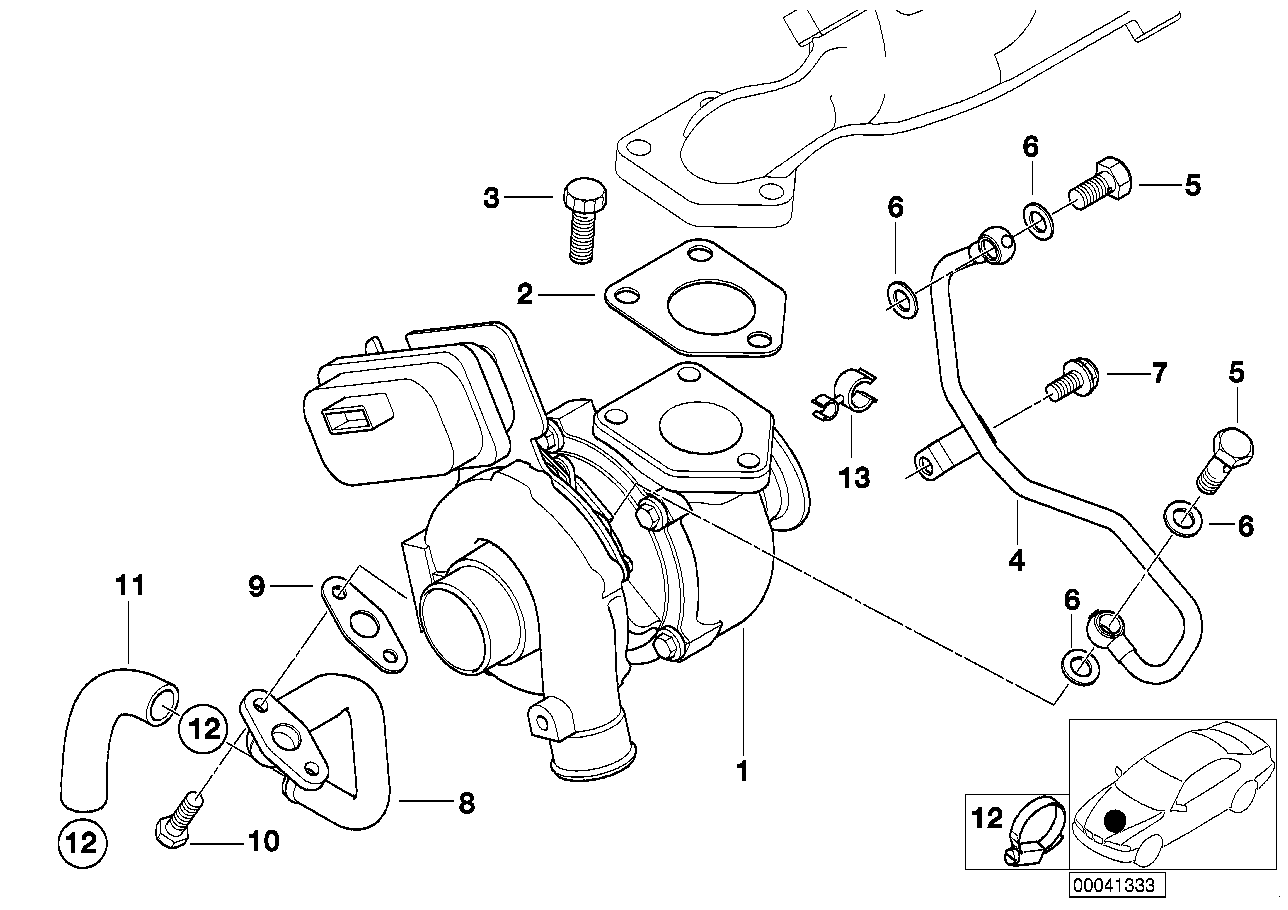 BMW 11657786800 - Turbocompressore, Sovralimentazione www.autoricambit.com