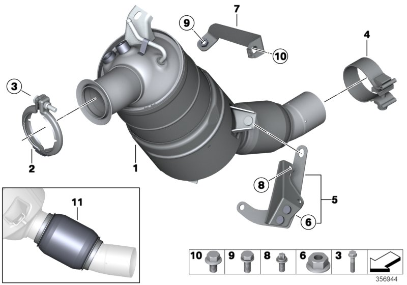 BMW 18307812279 - Filtro antiparticolato / particellare, Impianto gas scarico www.autoricambit.com