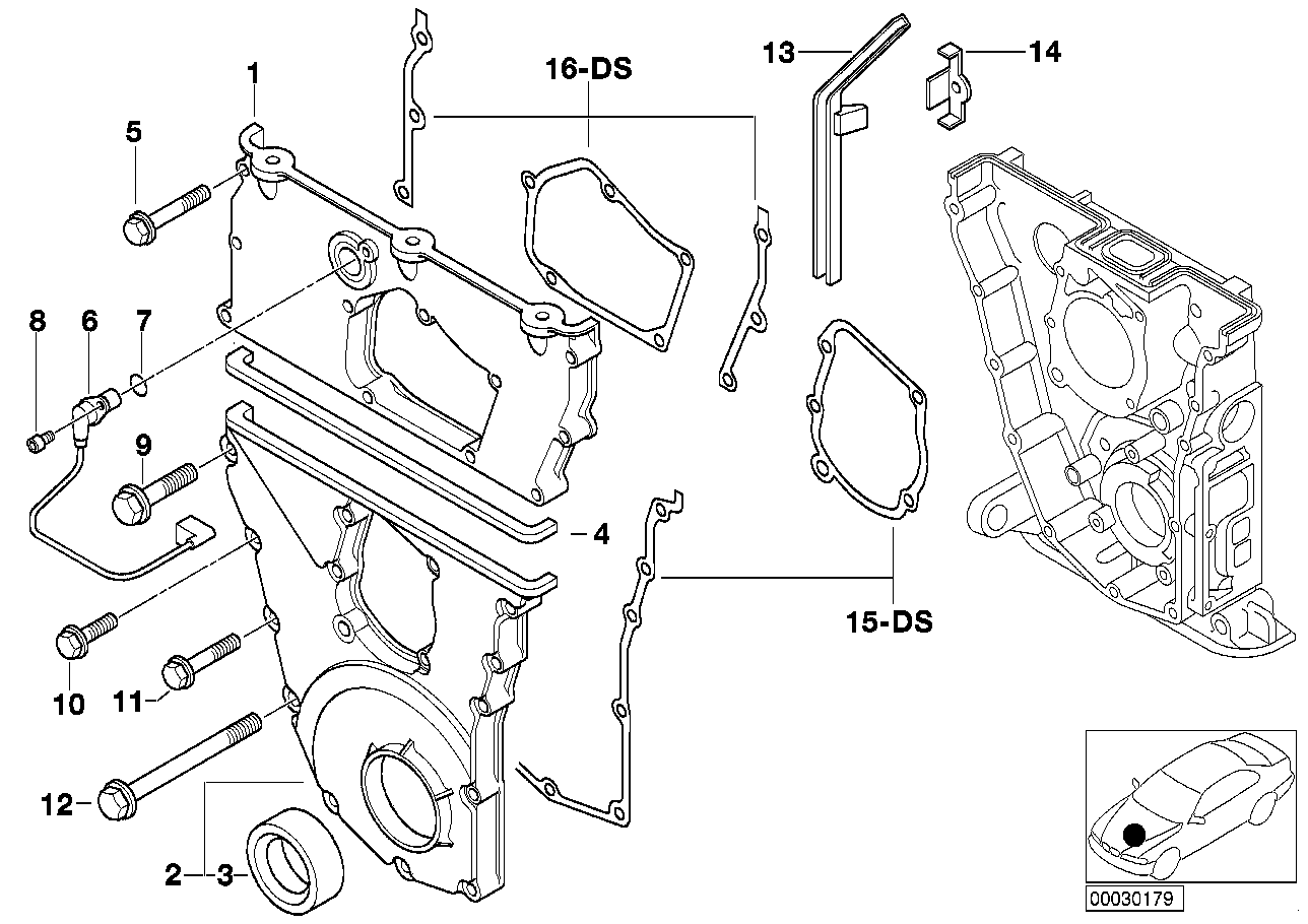 BMW 07119906123 - Hex Bolt with washer www.autoricambit.com