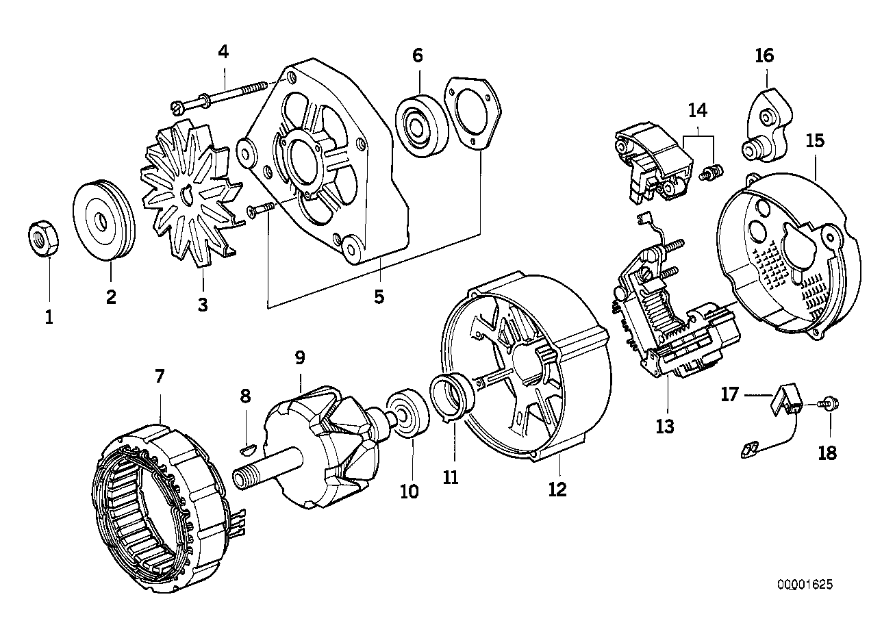 BMW 12 31 1 739 193 - Regolatore di tensione del generatore www.autoricambit.com