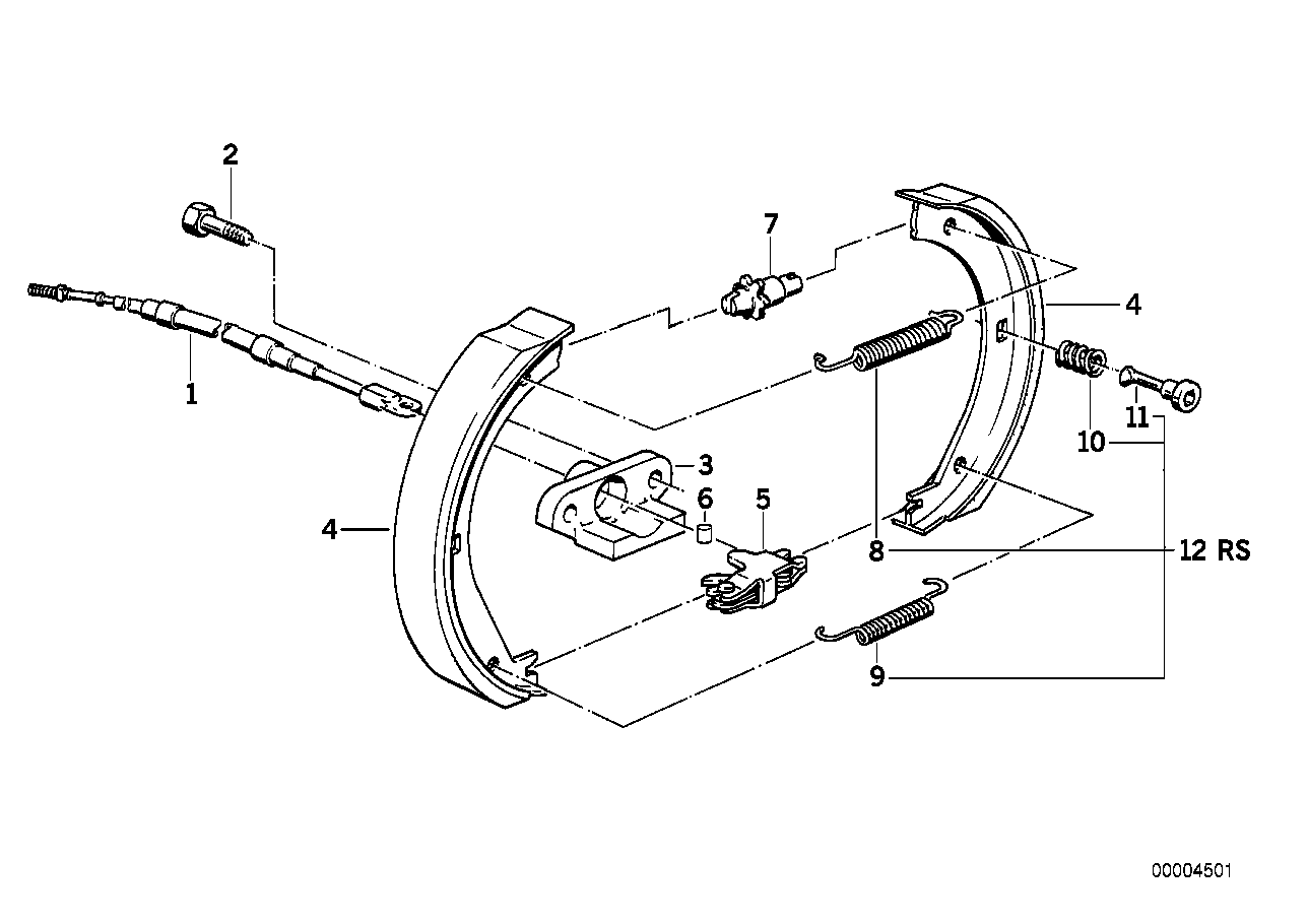 BMW 34411154244 - Cavo comando, Freno stazionamento www.autoricambit.com