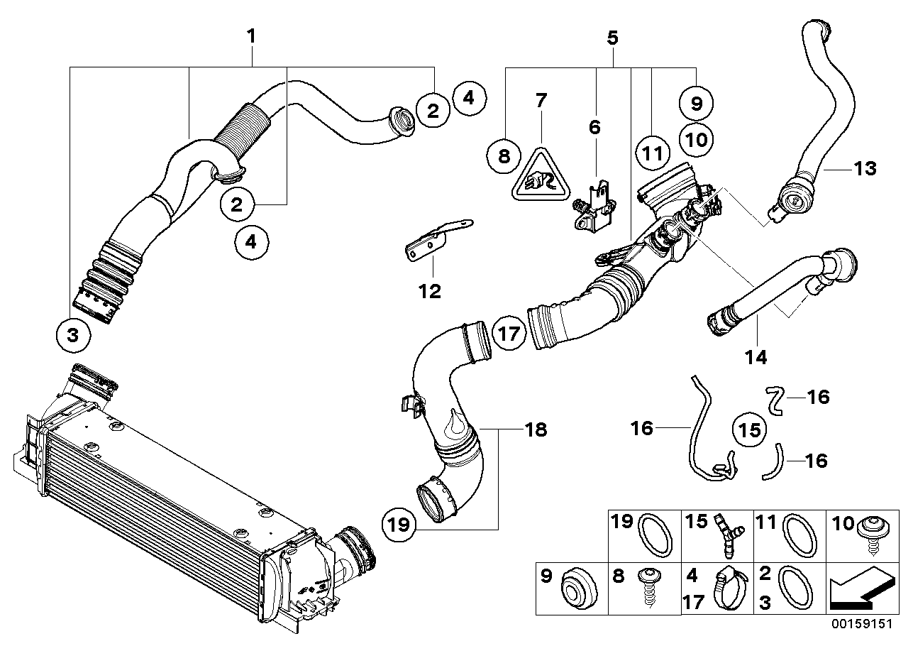 Mini 13 62 7 585 493 - Sensore, Pressione collettore d'aspirazione www.autoricambit.com