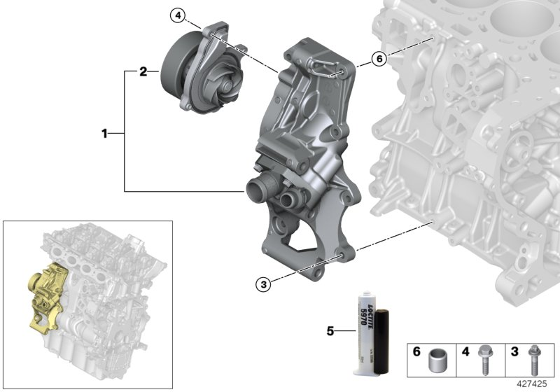 BMW 11 51 8 601 366 - Pompa acqua www.autoricambit.com