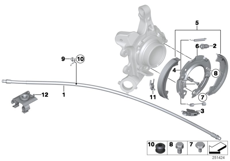 BMW 34 40 6 857 639 - Cavo comando, Freno stazionamento www.autoricambit.com