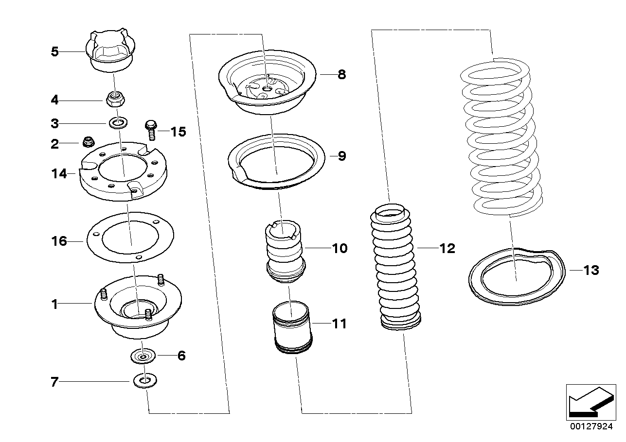 BMW 31331133513 - Kit parapolvere, Ammortizzatore www.autoricambit.com