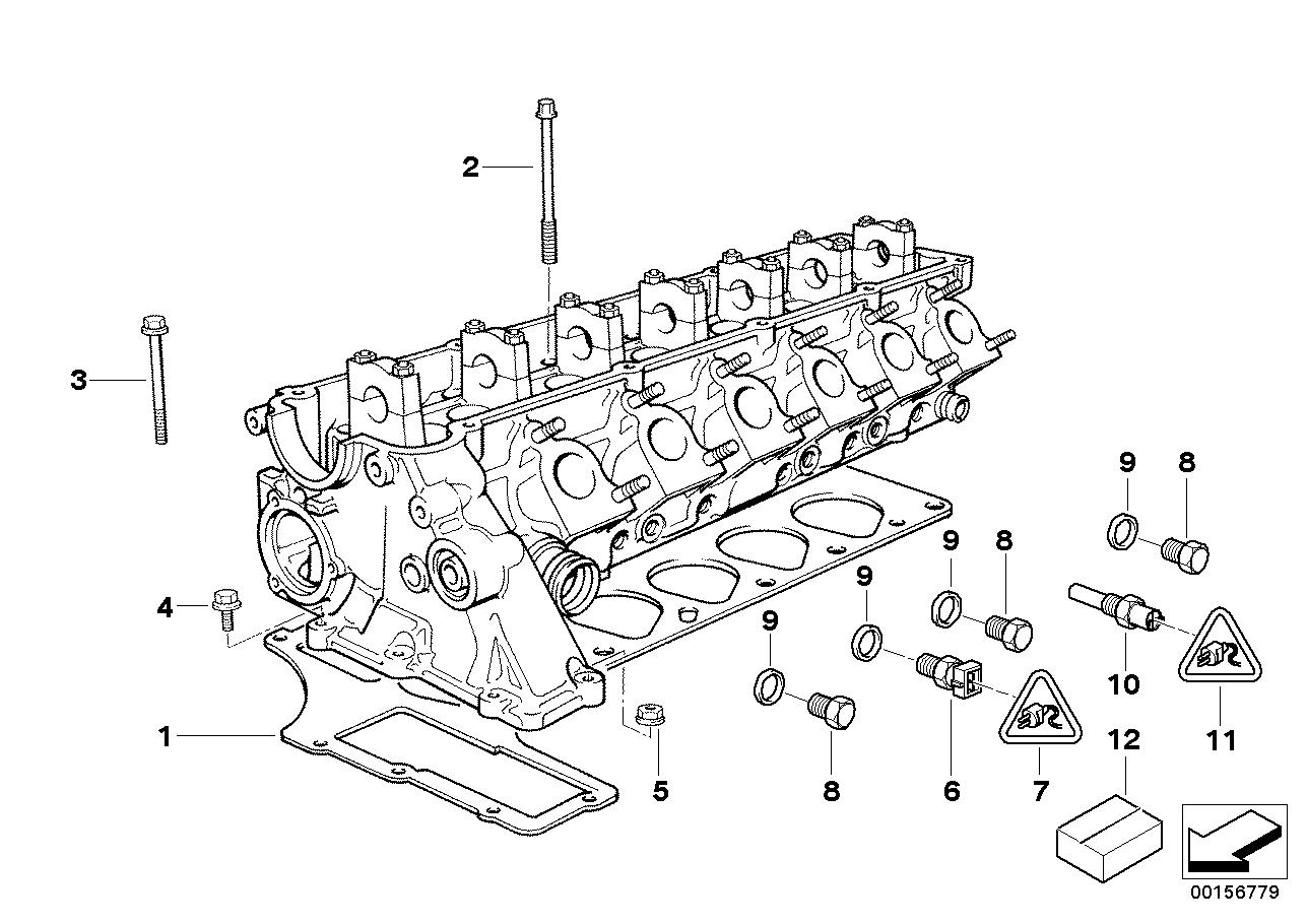 BMW 11 12 9 070 622 - Kit guarnizioni, Testata www.autoricambit.com