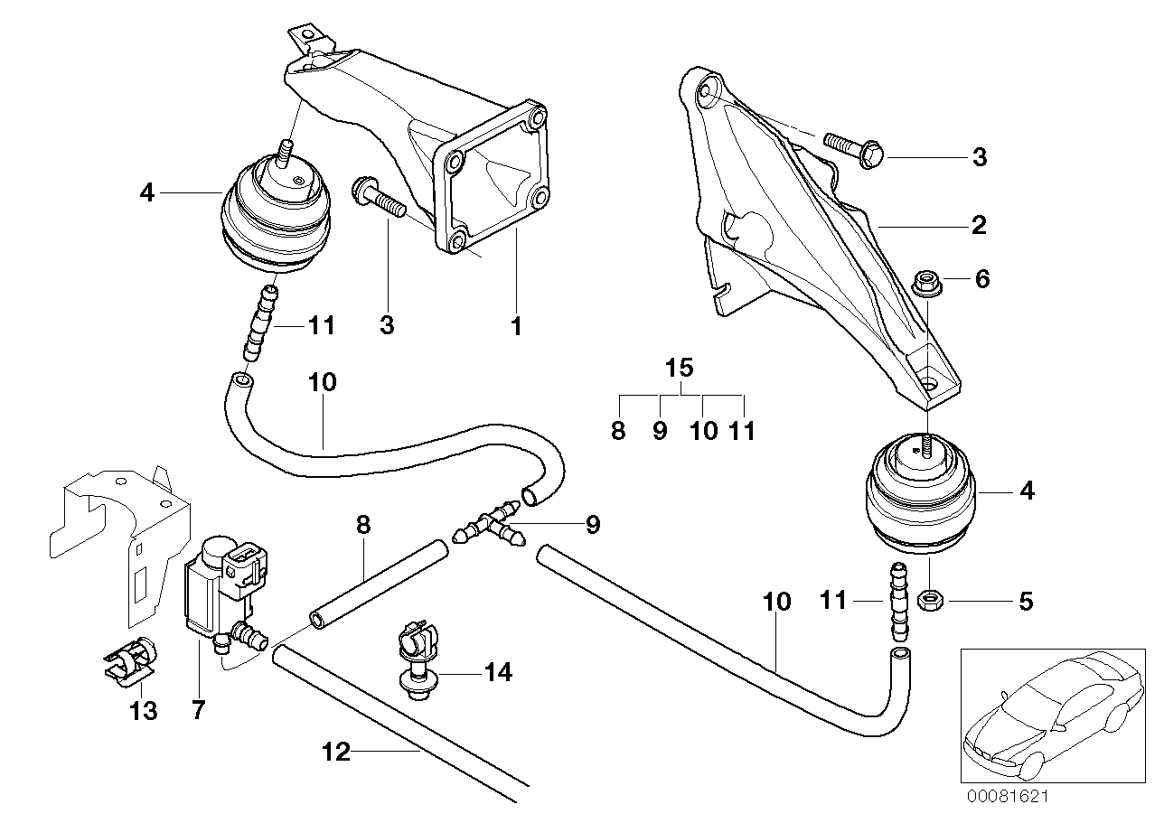 BMW 22 11 1 094 248 - Sospensione, Motore www.autoricambit.com