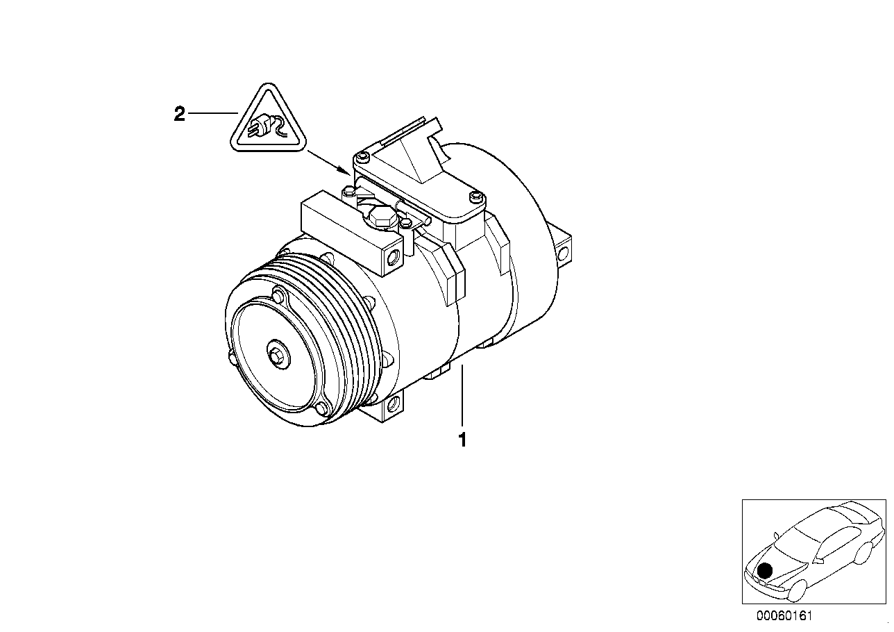 BMW 64 52 8 377 242 - Compressore, Climatizzatore www.autoricambit.com