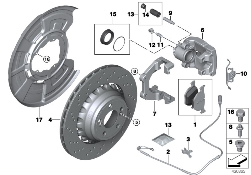 BMW 34216794879 - Kit pastiglie freno, Freno a disco www.autoricambit.com