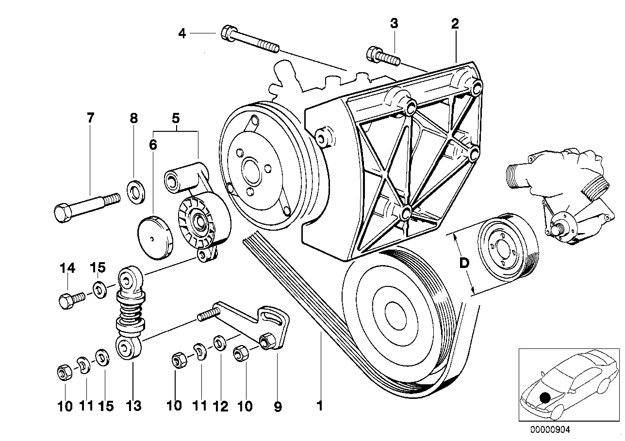 Honda 11281741427 - Cinghia Poly-V www.autoricambit.com