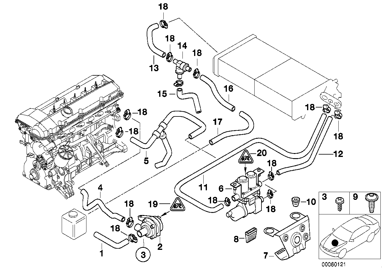 BMW 11 53 1 438 633 - Flessibile radiatore www.autoricambit.com