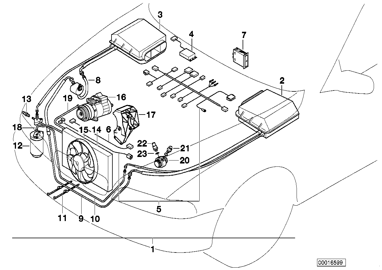 BMW 64 53 8 391 647 - Condensatore, Climatizzatore www.autoricambit.com