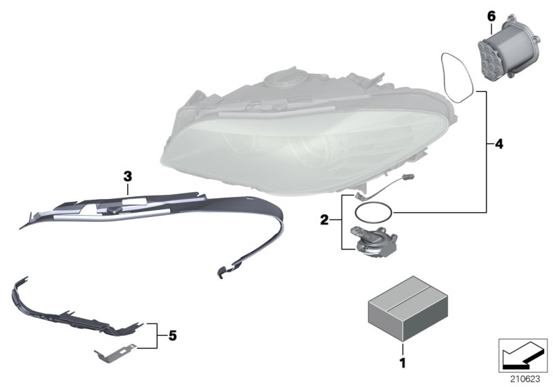 BMW 63 11 7 271 901 - Kit riparazione, Faro principale www.autoricambit.com