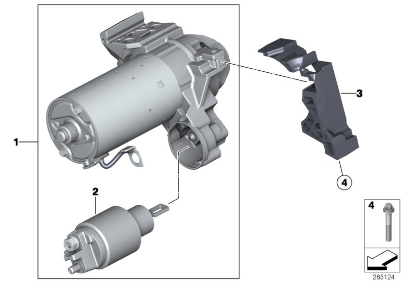 BMW 12 41 8 581 097 - Motorino d'avviamento www.autoricambit.com