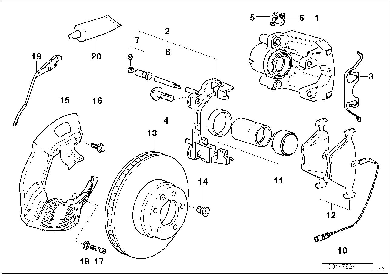 BMW 34116761277 - Kit pastiglie freno, Freno a disco www.autoricambit.com