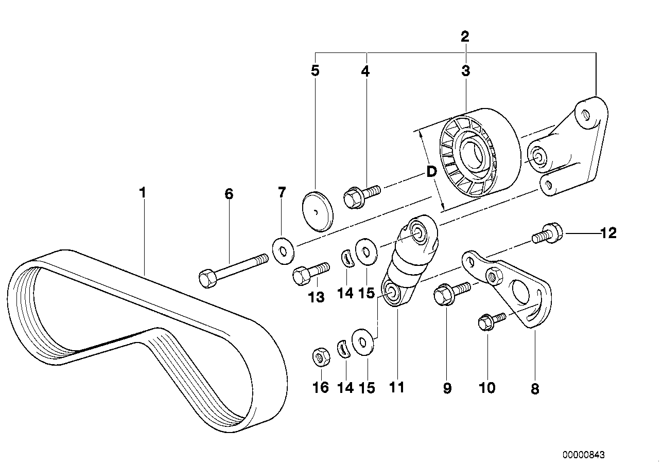 BMW 11287636376 - Cinghia Poly-V www.autoricambit.com