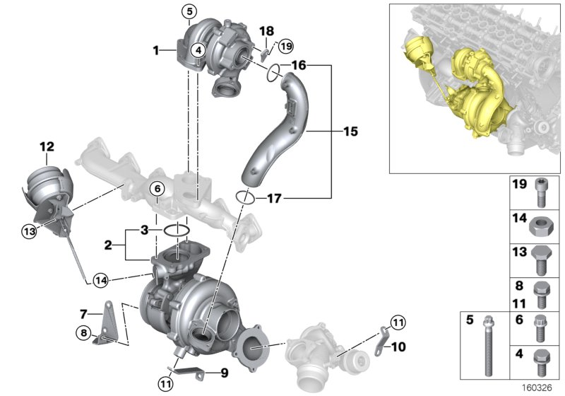 BMW 11657811404 - Turbocompressore, Sovralimentazione www.autoricambit.com