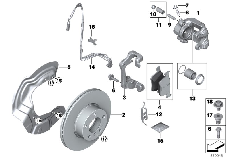 BMW 34 11 6 776 527 - Pinza freno www.autoricambit.com