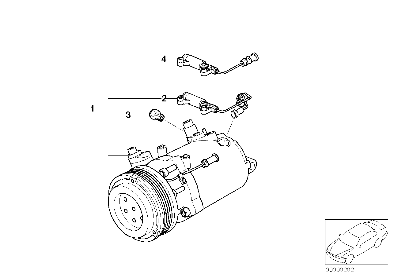 BMW 64 52 6 901 206 - Compressore, Climatizzatore www.autoricambit.com