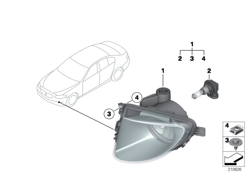 BMW 63177216885 - Fendinebbia www.autoricambit.com