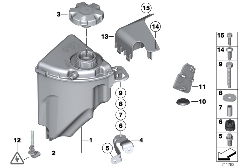 BMW 17 11 7 639 021 - Tappo, serbatoio refrigerante www.autoricambit.com