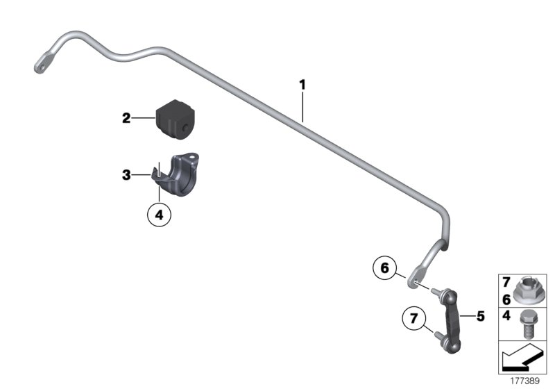 BMW 33556781649 - Bronzina cuscinetto, Barra stabilizzatrice www.autoricambit.com