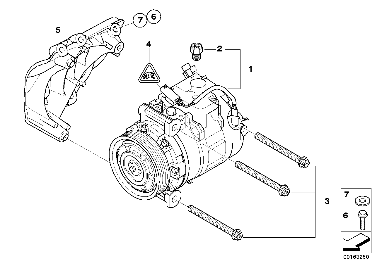 BMW 64 52 6 961 621 - Compressore, Climatizzatore www.autoricambit.com